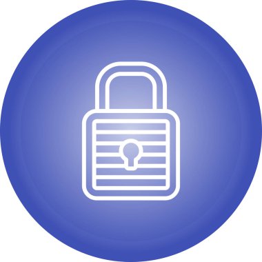 asma kilit web simge vektör çizim