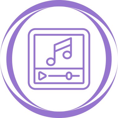Video player vector icon design 