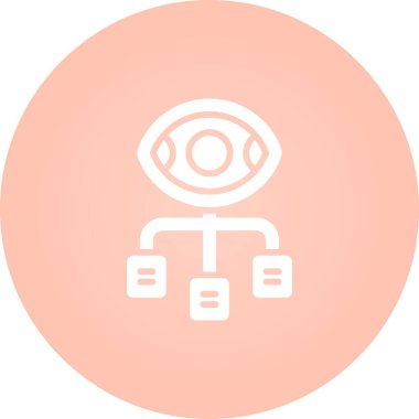 Veri Görselleştirme simgesi, vektör illüstrasyonu 