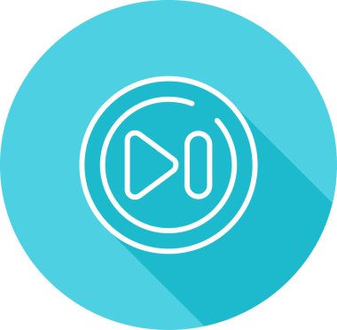 Hızlı ileri düğme vektör illüstrasyonu