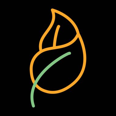 Yaprak Web illüstrasyon tasarım logosu