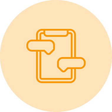 Mesaj Hizmeti Web simgesi vektör illüstrasyonu