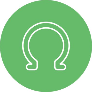 Omega web simgesi, basit vektör illüstrasyonu