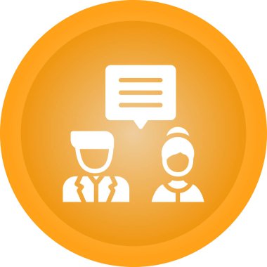 Tartışın. Web simgesi vektör illüstrasyonu