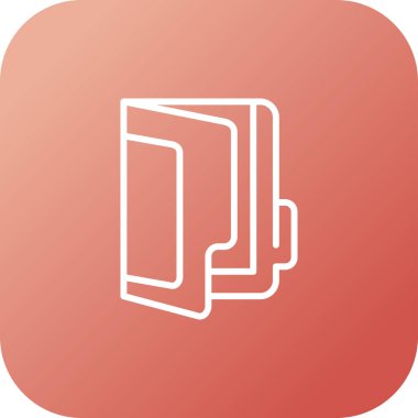 belge dosyası web simgesi basit illüstrasyon