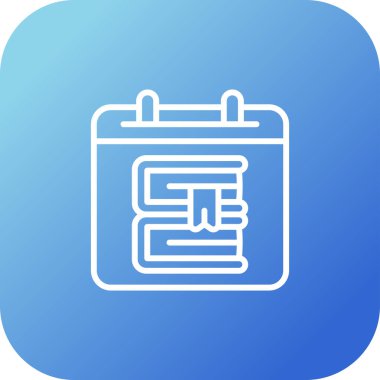 Takvim simgesi, vektör çizimi 