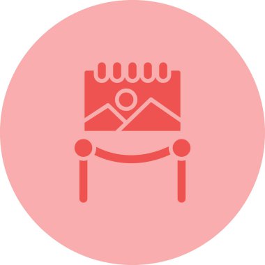 resim müze simgesi vektör illüstrasyonunda 