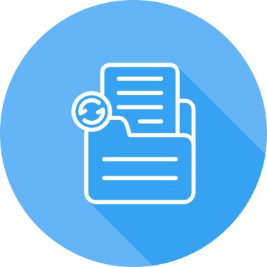 belge eşzamanlama web simgesi vektör illüstrasyonu