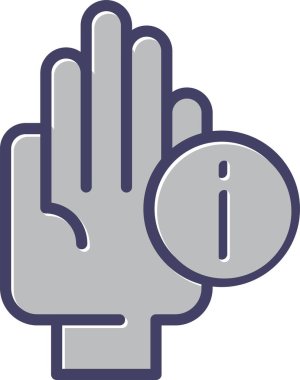 el hareketi ve Bilgi simgesi 