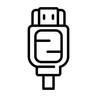 hdmi simgesi, web tasarımı için resimleme