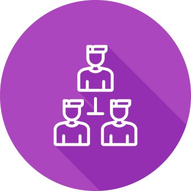 organizasyon web simgesi vektör illüstrasyonu