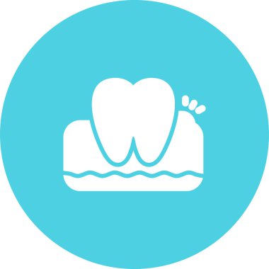 Klinik ve dişçilik için diş, dişçi sağlık merkezi, vektör.