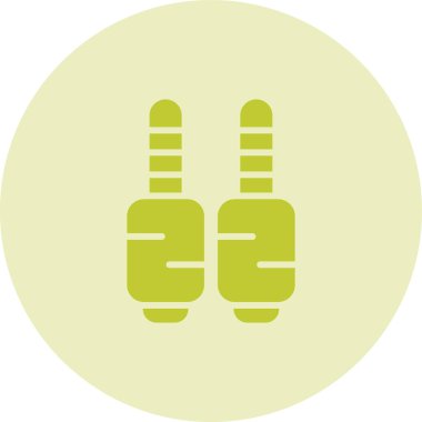 Ses Jacks simgesi, vektör illüstrasyonu basit tasarım