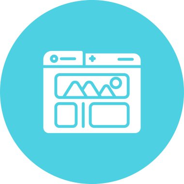 Kullanıcı Arayüzü Web simgesi vektör çizimi