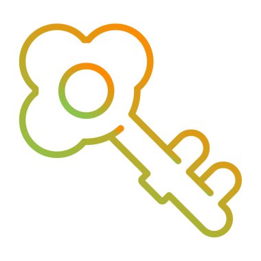 anahtar simgesi, vektör illüstrasyonu basit tasarım