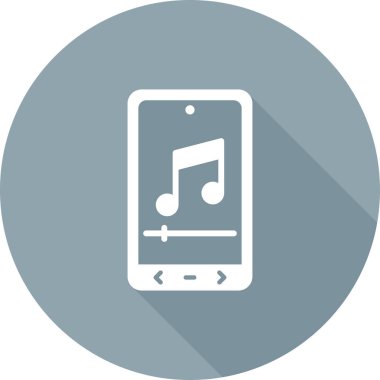 Müzik çalar simgesinin vektör illüstrasyonu