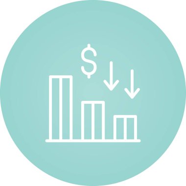 Mali işler. Web simgesi basit tasarım