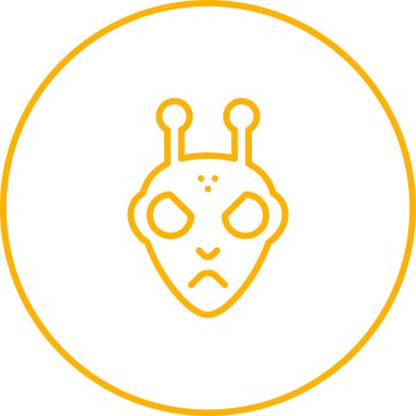  uzaylı vektör ağı simgesi