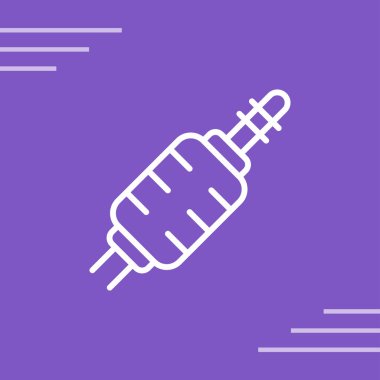Jack Connector simgesi, vektör illüstrasyonu