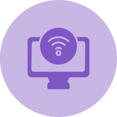 bilgisayar simgesi, vektör illüstrasyonu basit tasarım