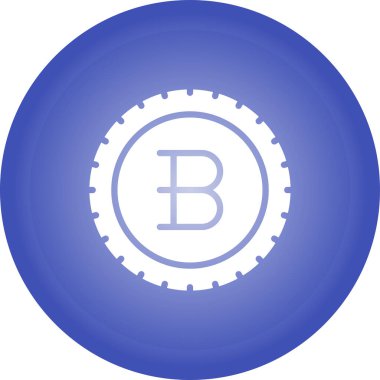 Bitcoin simgesi, vektör illüstrasyonu. Kripto para birimi sembolü 
