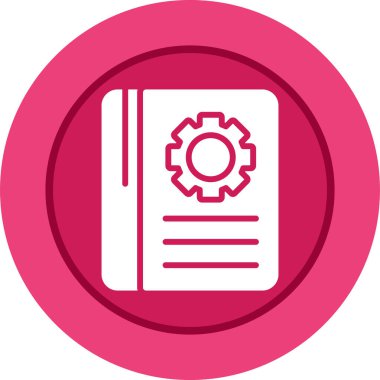 kitap web simgesi, vektör illüstrasyonu 