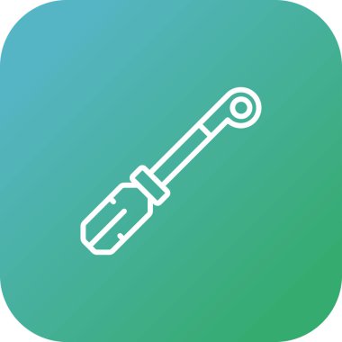 Boru ipliği. Web simgesi basit illüstrasyon