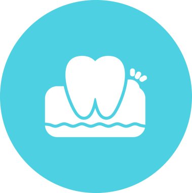 Klinik ve dişçilik için diş, dişçi sağlık merkezi, vektör.