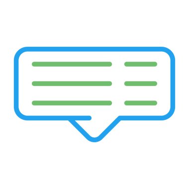 yorum web simgesi, vektör illüstrasyonu