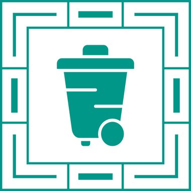 vektör çizim çöp tenekesi 