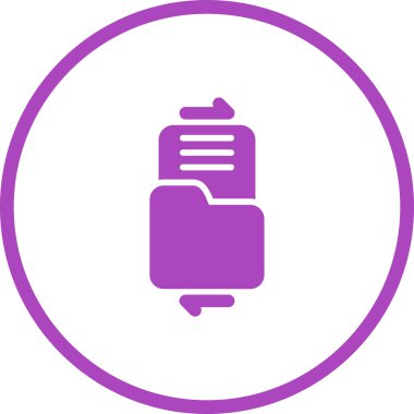 Dosya paylaşım simgesi, vektör illüstrasyonu 