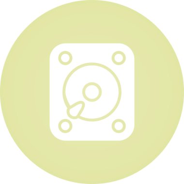 Harici Hard Diskin vektör çizimi 