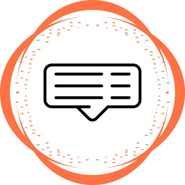 yorum web simgesi, vektör illüstrasyonu