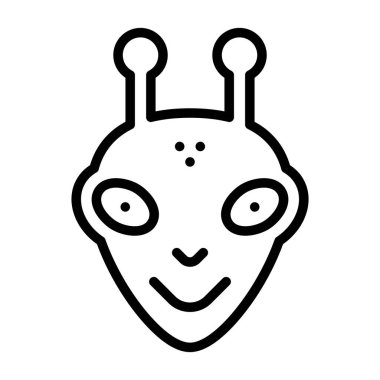  uzaylı vektör ağı simgesi