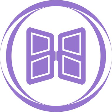 Kapı simgesinin vektör illüstrasyonu