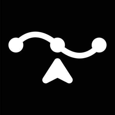 Arkaplanda basit vektör simgesi