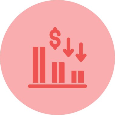 Mali işler. Web simgesi basit tasarım