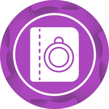 Bağlanma kitabı simgesi, vektör illüstrasyonu basit tasarım