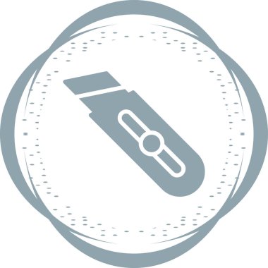 Kağıt Kesicisi web simgesi, basit vektör illüstrasyonu
