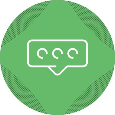 yorum web simgesi, vektör illüstrasyonu