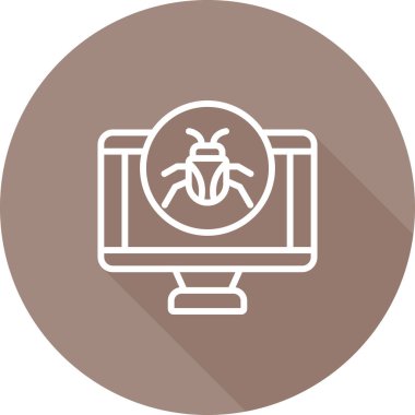 bilgisayar simgesi, vektör illüstrasyonu basit tasarım