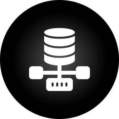 veritabanı. Web simgesi basit illüstrasyon 