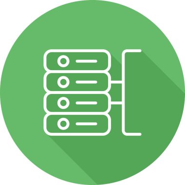 veritabanı. Web simgesi basit illüstrasyon 