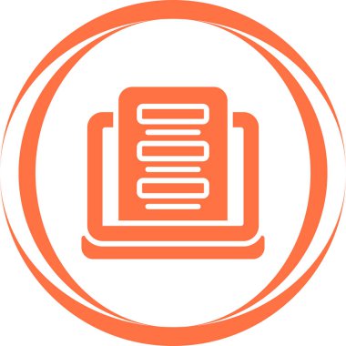 Geribildirim Biçimi Web simgesi, basit vektör illüstrasyonu