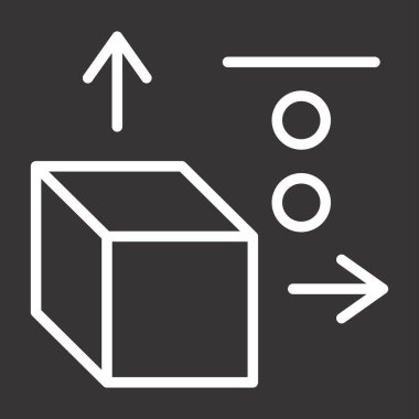 3B tasarım web simgesi, vektör illüstrasyonu