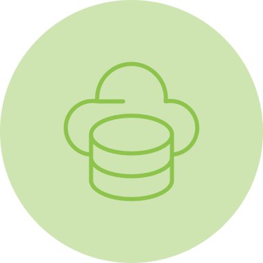 MySQL sunucu simgesi, vektör illüstrasyonu