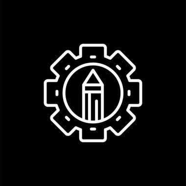 Kalem. Web simgesi basit illüstrasyon 
