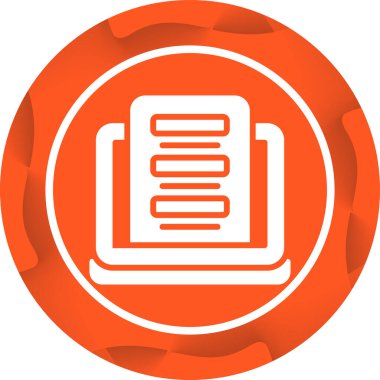 Geribildirim Biçimi Web simgesi, basit vektör illüstrasyonu