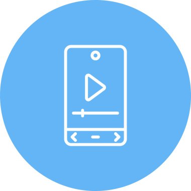 Video player vector icon design 