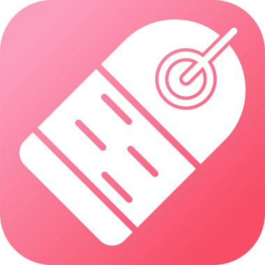 Etiket. Web simgesi basit illüstrasyon